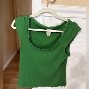 Maeve Green Top, size M